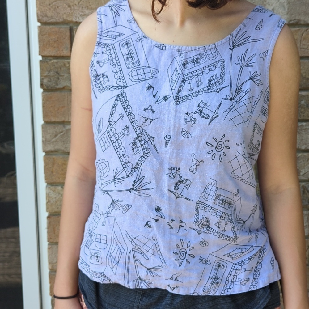 Purple Hemp Tank Top